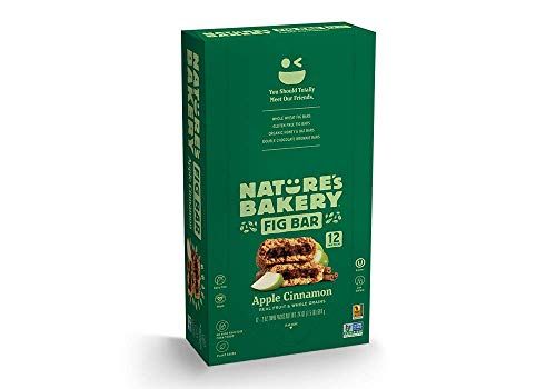 Nature&#39;s Bakery Whole Wheat Fig Bar, Vegan + Non-GMO, Apple Cinnamon (12 Count)