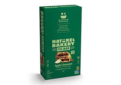 Nature&#39;s Bakery Whole Wheat Fig Bar, Vegan + Non-GMO, Apple Cinnamon (12 Count)