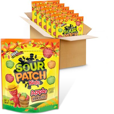 SOUR PATCH KIDS Apple Harvest Soft &amp; Chewy Candy, Bulk Candy, 6 - 10 oz Bags