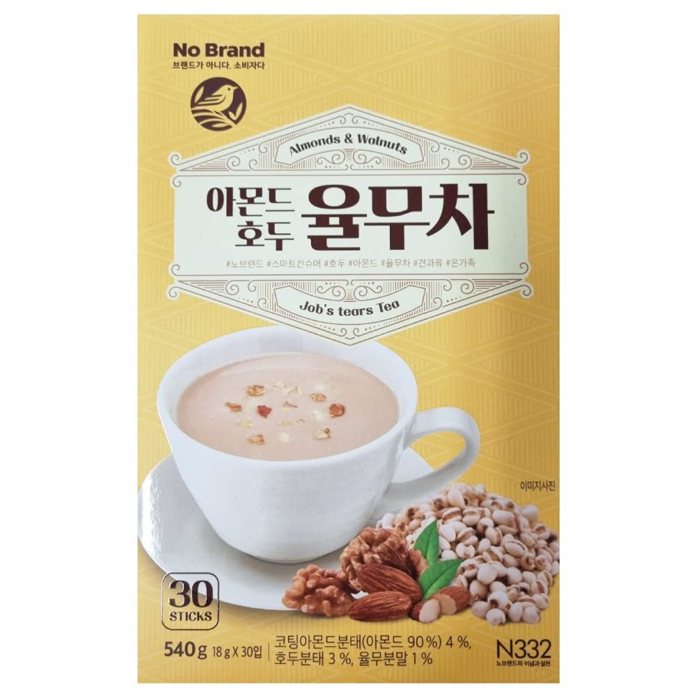 Almond Walnut Adlay (Job&#39;s Tear) Tea Powder 540g (18g x 30T) Healthy Korean Tea with Natural Ingredients