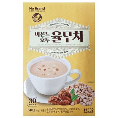 Almond Walnut Adlay (Job&#39;s Tear) Tea Powder 540g (18g x 30T) Healthy Korean Tea with Natural Ingredients