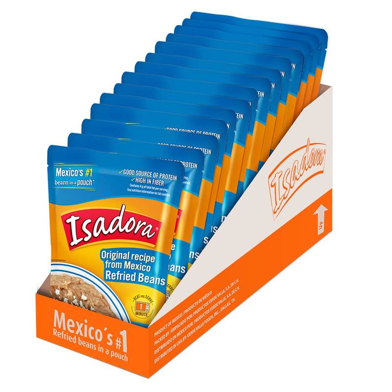 Isadora Original Refried Beans 12.3 oz (Pack of 14)