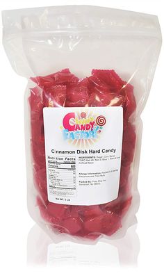 Sarah&#39;s Candy Factory Cinnamon Disc Hard Candy in Resealable Bag, 3 Lbs