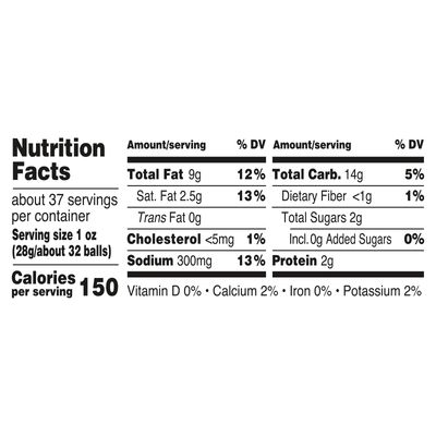 Utz Cheese Balls Barrel, Tasty Snack Baked with Real Cheddar Cheese, Delightfully Poppable Party Snack, Gluten, Cholesterol and Trans-Fat Free, Kosher Certified, 36.5 Oz