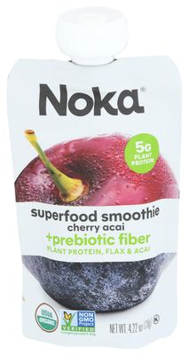 NOKA Organic Cherry Acai Superfood Smoothie, 4.22 OZ