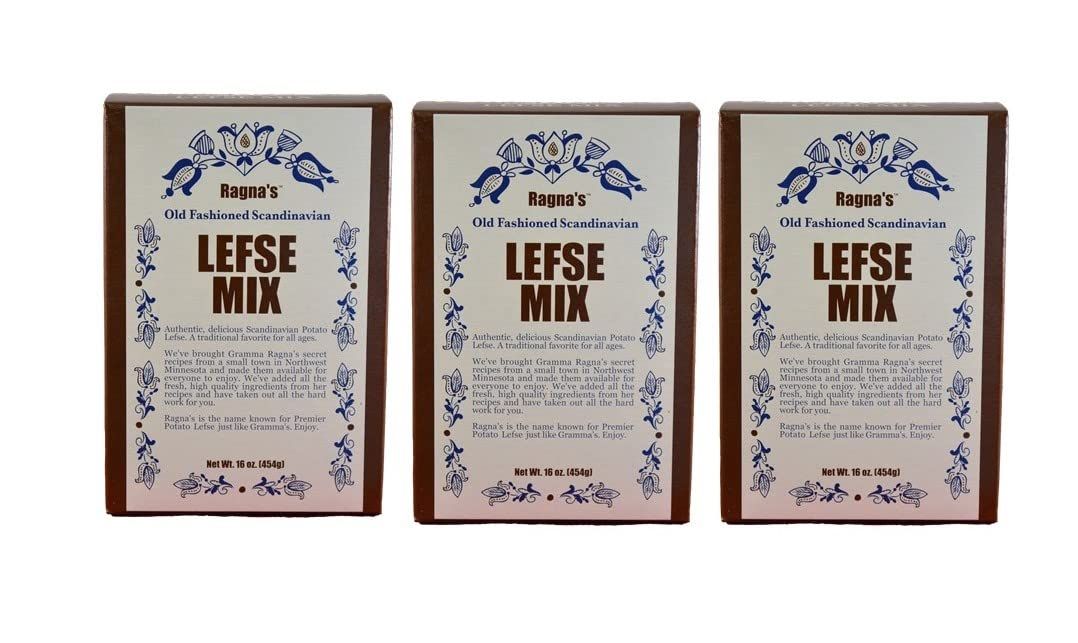 Ragna&#39;s Old Fashioned Scandinavian Potato Lefse Mix - 16 oz 3 pack