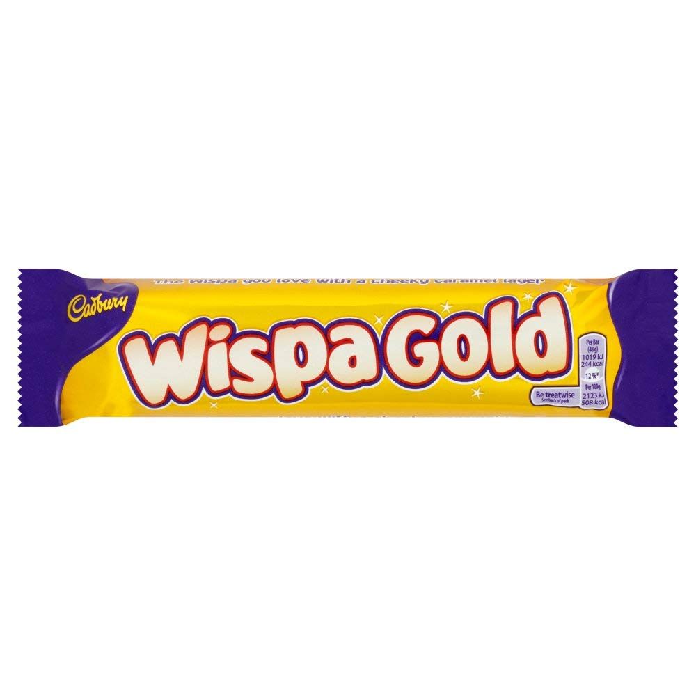 Cadbury Wispa Gold | Total 12 bars of British Chocolate Candy - Cadbury Wispa Gold 48g each