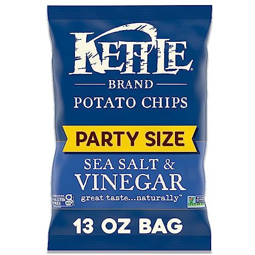 Kettle Brand Potato Chips Sea Salt &amp; Vinegar Kettle Chips, 13 Oz