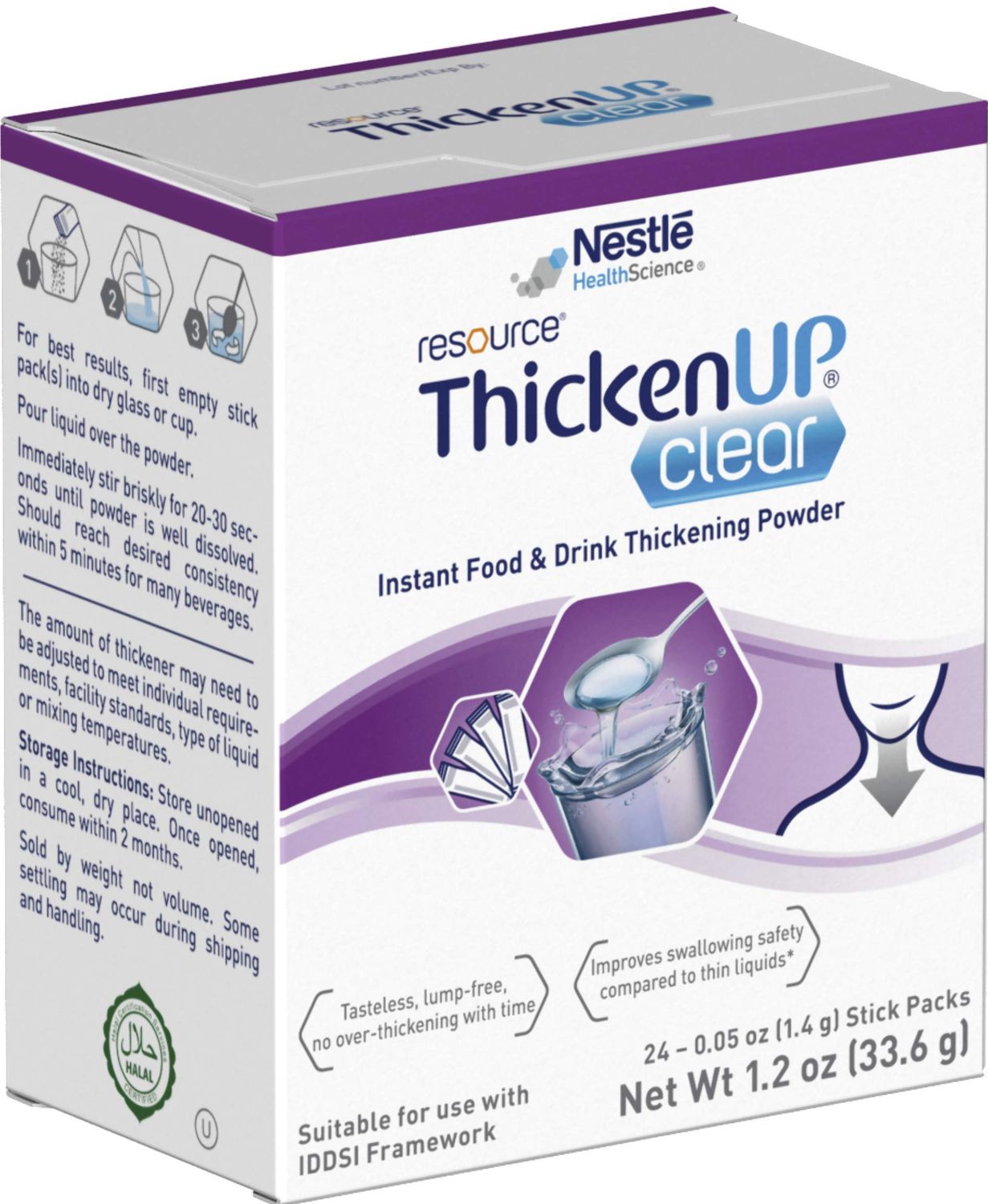 ReSource Thicken Up Clear Packets, 0.05 Ounce - 24 Count (Pack of 12)