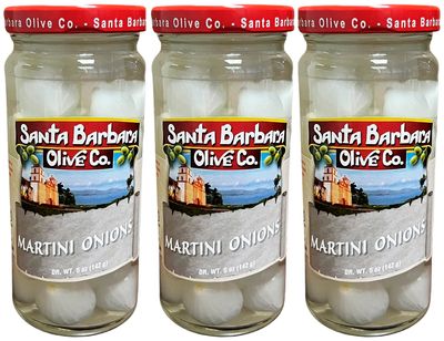 Santa Barbara Martini Onions in Vermouth 5oz, 3 pack