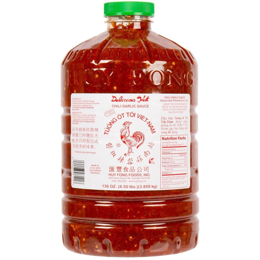 Huy Fong Chili Garlic Sauce, 8.50 Pound,Garlic,136.0 Ounce