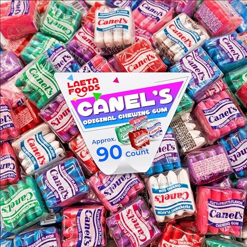 Canel&#39;s Original Chewing Gum Assorted Flavors (1 Pound Bag - Approx. 90 Count)