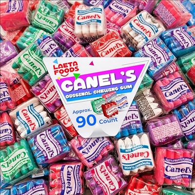 Canel&#39;s Original Chewing Gum Assorted Flavors (1 Pound Bag - Approx. 90 Count)