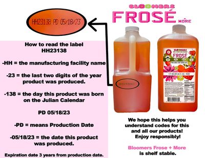 Bloomers Fros &amp; More Regular Drink Mix 64oz Bottle - No GMO's, Gluten Free, Vegan, &amp; Kosher