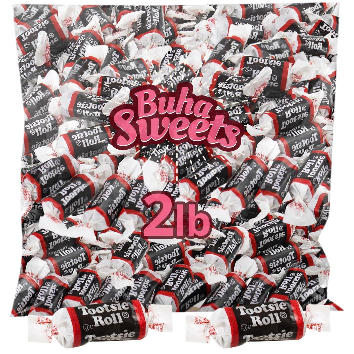 Midgees Chewy Chocolate Candy for Kids and Party Favors - Delicious Holiday TootsieRolls Bulk Candy Individually Wrapped Candies for Snacking, Sharing with Friends and Familias, (2 LB)