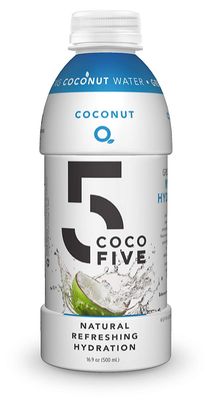 Coco5 Clean Sports Hydration Coconut Flavor | 100% Natural | 50% Less Sugar | Nothing Artificial | Non-GMO | Gluten Free | Developed by Pro Trainers for Pro Athletes | 16.9 Oz (Pack of 12)