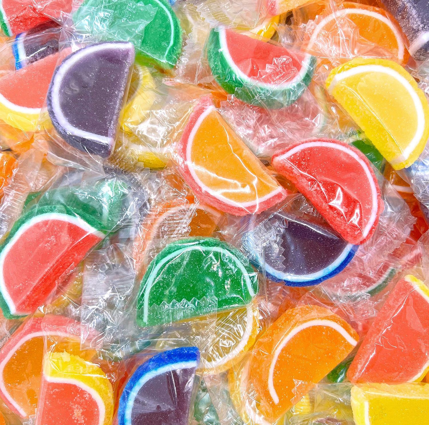 Fruit Slices Jelly Candy, Assorted Flavors, Old Fashioned, Individually Wrapped(2.5 Pound Bag - Approx. 70 Count)