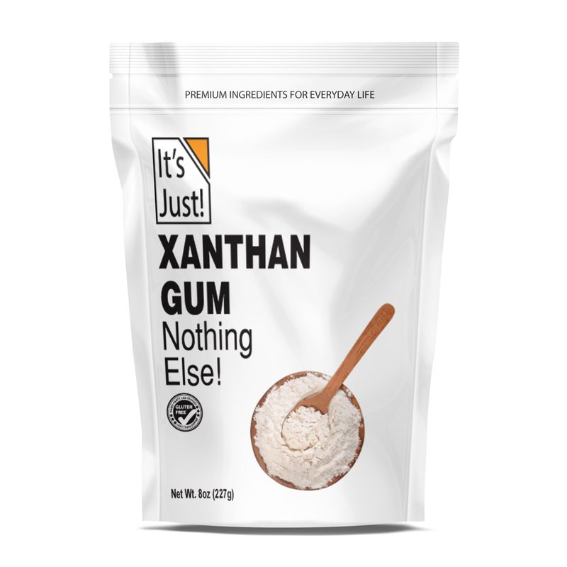 It&#39;s Just - Xanthan Gum, 8oz, Batch Tested Gluten Free, Keto Baking, Non-GMO, Thickener for Sauces, Soups, Dressings, Packaged in USA