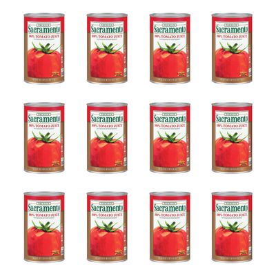Sacramento Tomato Juice 46 Oz Can, Case of 12 Cans