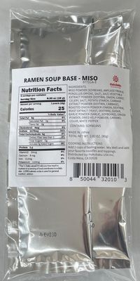 Ramen Soup Base - Miso - Pack of 8 Product of Japan. Soup packet for Asian noodles, Good with any ramen toppings. Ramen broth for quick lunch noodle soup. Ramen seasoning packets only.