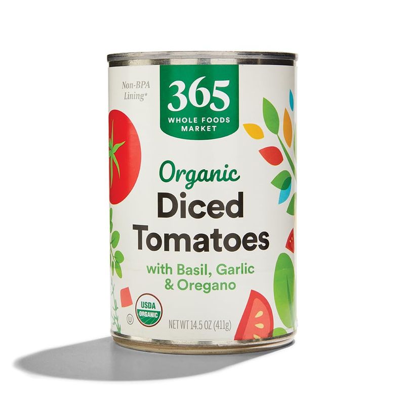 365 by Whole Foods Market, Tomatoes Diced With Italian Herbs Organic, 14.5 Ounce