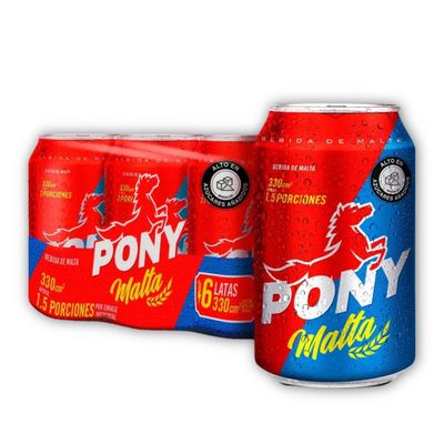 DECA EXPERTS - PONY Malta Bebida sin Alcohol - Malt Beverage Non-Alcoholic Drink 330ml - 11.61 Fl Oz - Imported from Colombia