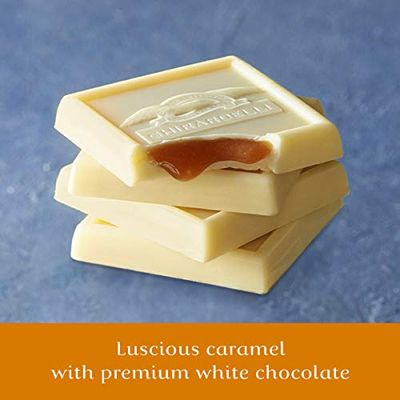 GHIRARDELLI White Chocolate Caramel Squares, 5 Oz Bag (Pack of 6)