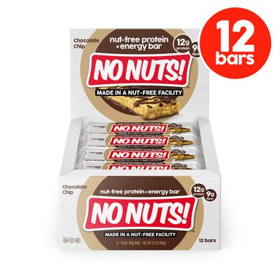 No Nuts! 100% Nut Free Dairy Free Vegan Protein Bars, Chocolate Chip, Organic, Kosher, Egg-Free, Non-Gmo &amp; Dairy-Free Protein Bars