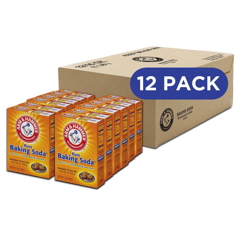 Arm &amp; Hammer Baking Soda, 1 Pound (Pack of 12)
