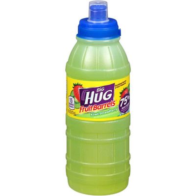 Big Hug Fruit Barrels Sports Cap Kiwi Strawberry Fruit Flavored Drink, 16 Fluid Ounce -- 24 per case.