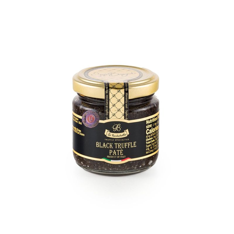 La Rustichella - Black Truffle Pat 3.17 oz (90 gr) - Kosher - 100% Made in Italy | Vegan, Gluten-Free, Cholesterol-Free