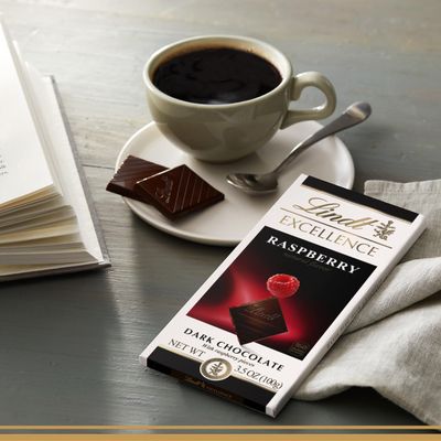 Lindt EXCELLENCE Raspberry Dark Chocolate Candy Bar, 12 Pack, 3.5 oz. Bar
