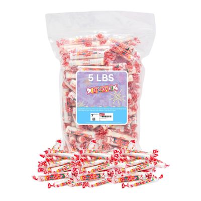 Smarties Candy Rolls Original Flavor Bulk Gluten Free &amp; Vegan Delight Classic Sweetness from Family Owned Since 1949 | Peanut Free Dairy Free &amp; Allergen Free | Perfect Halloween Treat - 5 Pound Bag