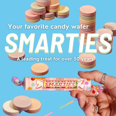 Smarties Candy Rolls Original Flavor Bulk Gluten Free &amp; Vegan Delight Classic Sweetness from Family Owned Since 1949 | Peanut Free Dairy Free &amp; Allergen Free | Perfect Halloween Treat - 5 Pound Bag