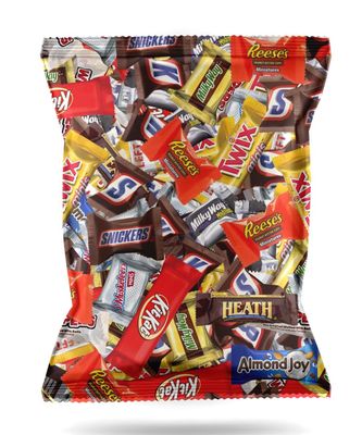 Golax Assorted Bulk Chocolate Mix - Snickers, Kit Kat, Milky Way, Twix, Whoopers, Heath &amp; More! By Candy Market (32 Ounces)