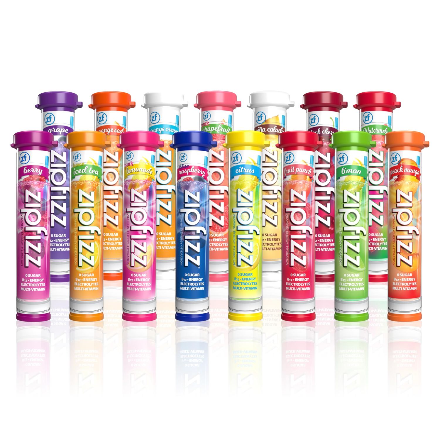 Zipfizz Daily Energy Drink Powder, Variety Pack, 15 Pack | 3-in-1 Sustained Energy, Rapid Hydration, and Essential Vitamins | Sugar-Free | Electrolyte Powder | Contains Vitamin B-12 &amp; Antioxidants