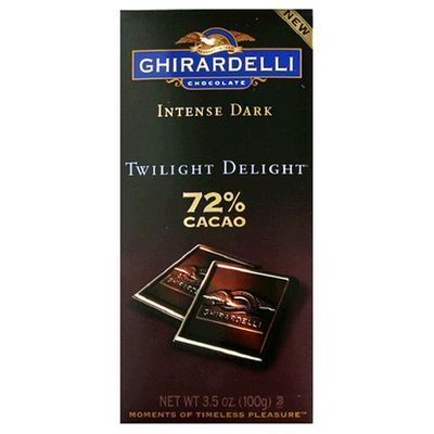 Ghirardelli Chocolate Intense Dark Twilight Delight 72% Cacao, 3.5-Ounce Packages (Pack of 12)