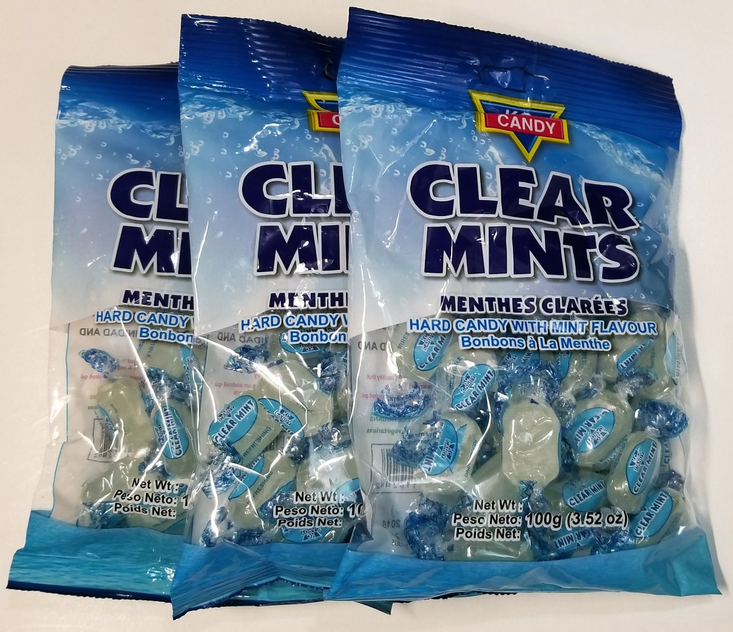 KC Clear Mints, 3.52 oz each (3-pack)