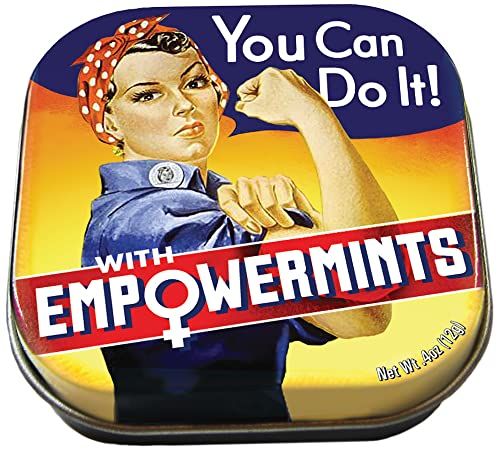 The Unemployed Philosophers Guild Rosie the Riveter Women&#39;s EmpowerMints Breath Mints, 1 Tin, Net Wt .4oz (12g)