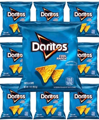 Doritos Cool Ranch Chips,1oz, 10 Pack