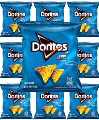 Doritos Cool Ranch Chips,1oz, 10 Pack