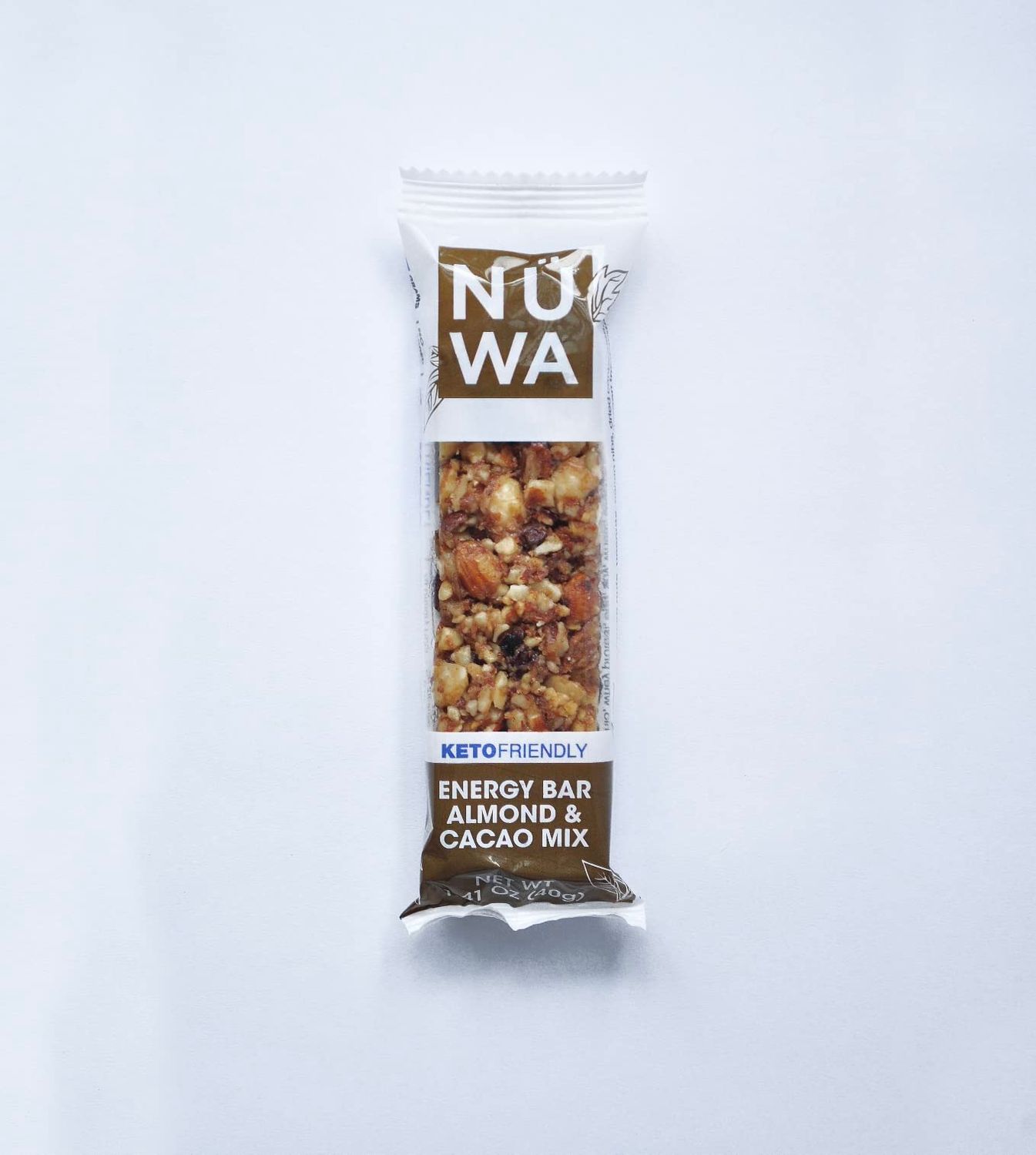 NWA KETO BARS: Almond &amp; Cacao Mix Nut Bars - Vegan - Healthy Snack with Almonds, Cacao nibs, Pecans, Peanuts, Vitamin-E &amp; Dried Cranberries - No Added Sugar - 24 Count