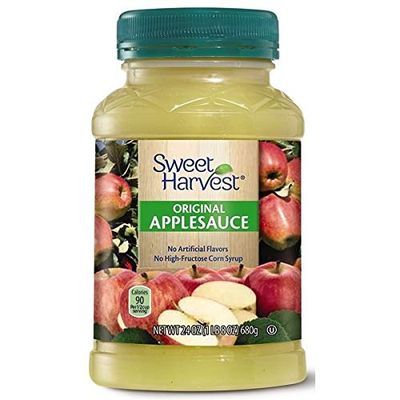 Sweet Harvest Natural Original Applesauce Made from 100% Real Fruit - 1 lb 8 oz.