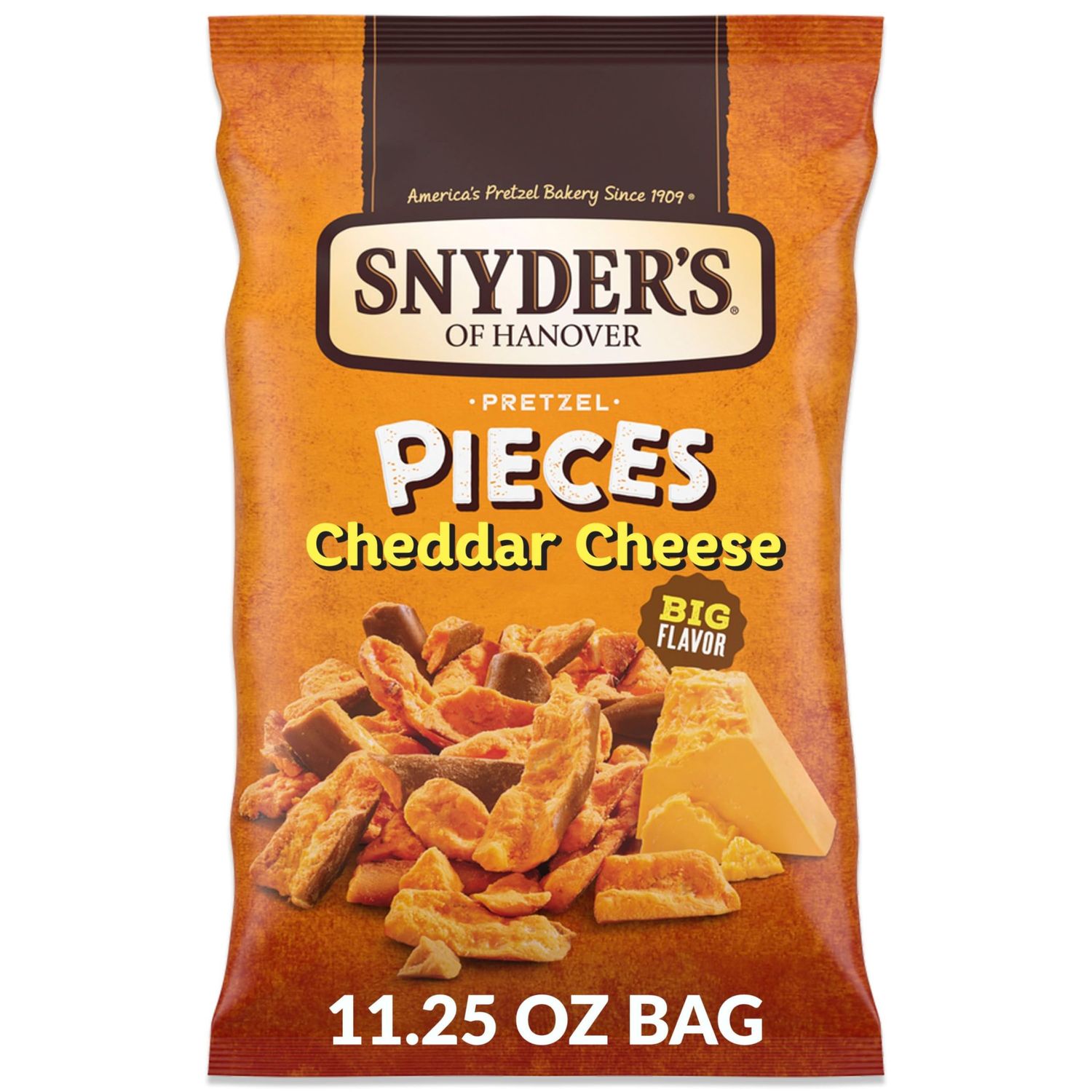 Snyder&#39;s of Hanover Pretzel Pieces, Cheddar Cheese, 11.25 Oz