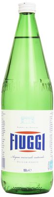 Fiuggi - Still Mineral Water - 6 Glass Bottles, 1L Per Bottle