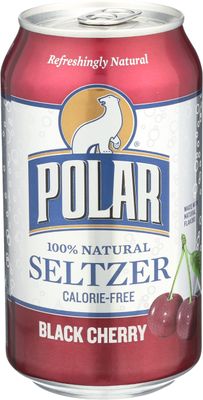 Polar Seltzer Water, Black Cherry, 12 fl oz