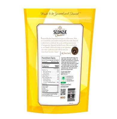 Sconza Lemoncello Lemon Cream &amp; White Chocolate Almonds | Inspired by Italy's Lemon Groves | Made in the USA | Pack of 1 (24 Ounce)