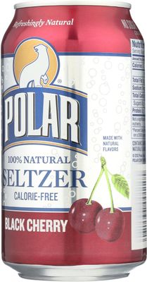 Polar Seltzer Water, Black Cherry, 12 fl oz