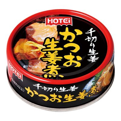 Boiled Bonito Ginger Seafood Side Dish 2.5oz 4pcs Japanese Canned Food Hotei Foods Ninjapo