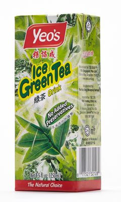 Yeo's Iced Green Tea Drink, 8.5 Oz (Pack of 24) Cartons - No Artificial Additives - Full of Antioxidants and Minerals - Aqueous Extract of Green Tea and Jasmine